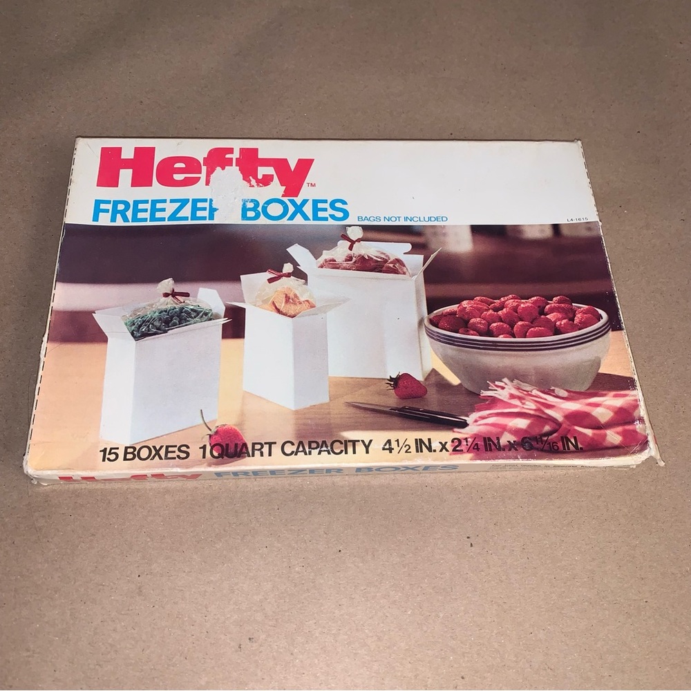 Hefty Freezer Bags Vintage 80s